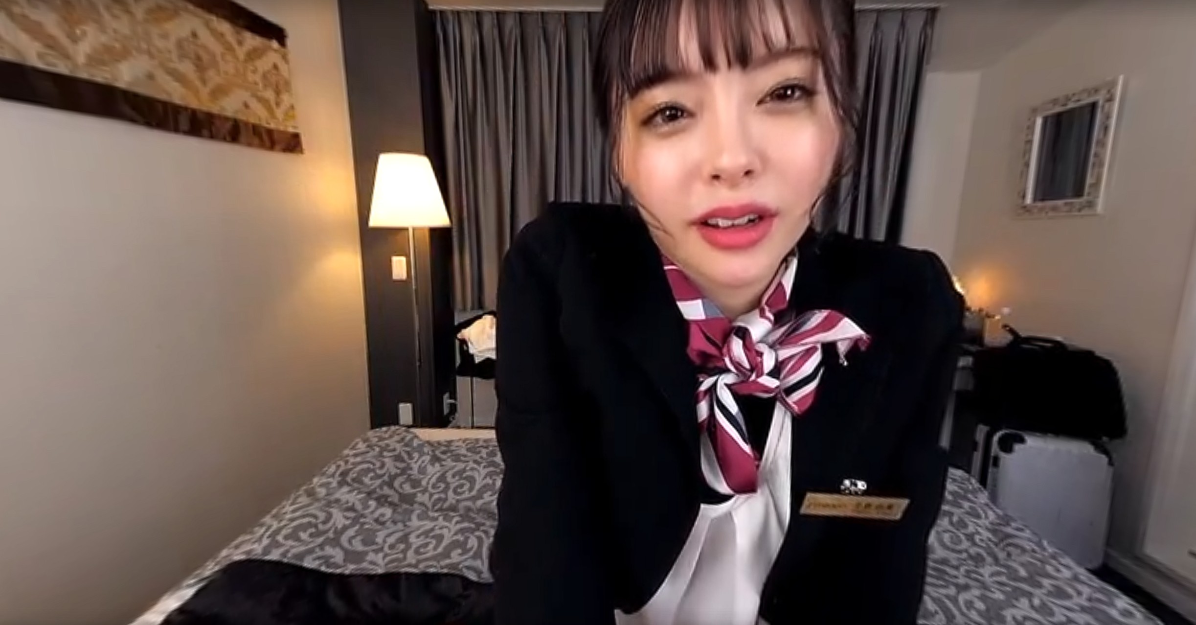 Yuna Ogura performs a POV blowjob in a 4K VR scene by SOD Create