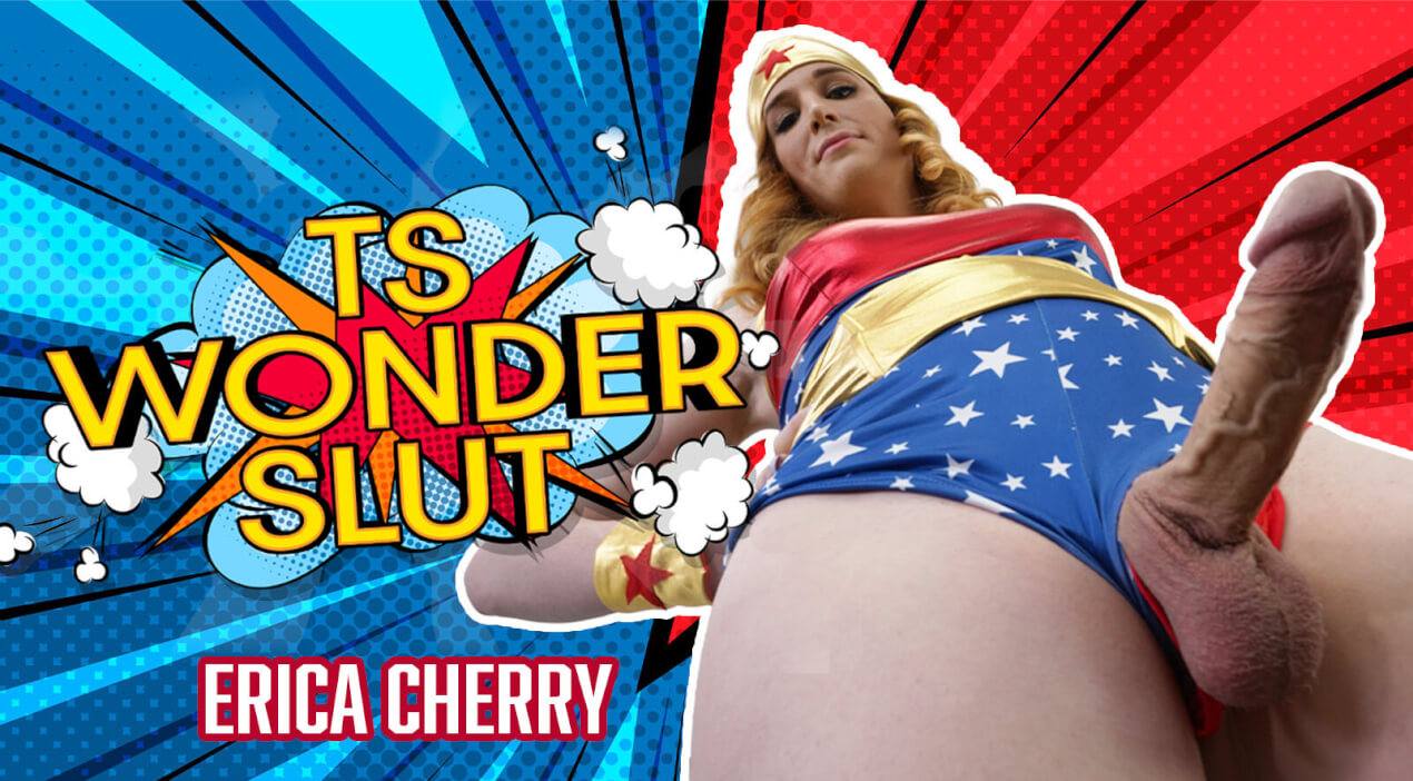 Erica Cherry in a cosplay outfit performs anal intercourse in a 4K 180-degree VR scene by TSVirtualLovers