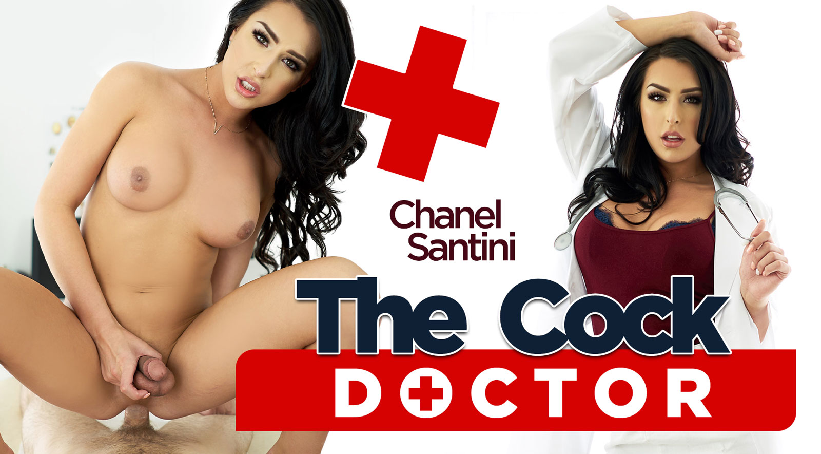 Brunette Chanel Santini receives an anal and blowjob in a POV VR scene filmed in 4K quality by TSVirtualLovers