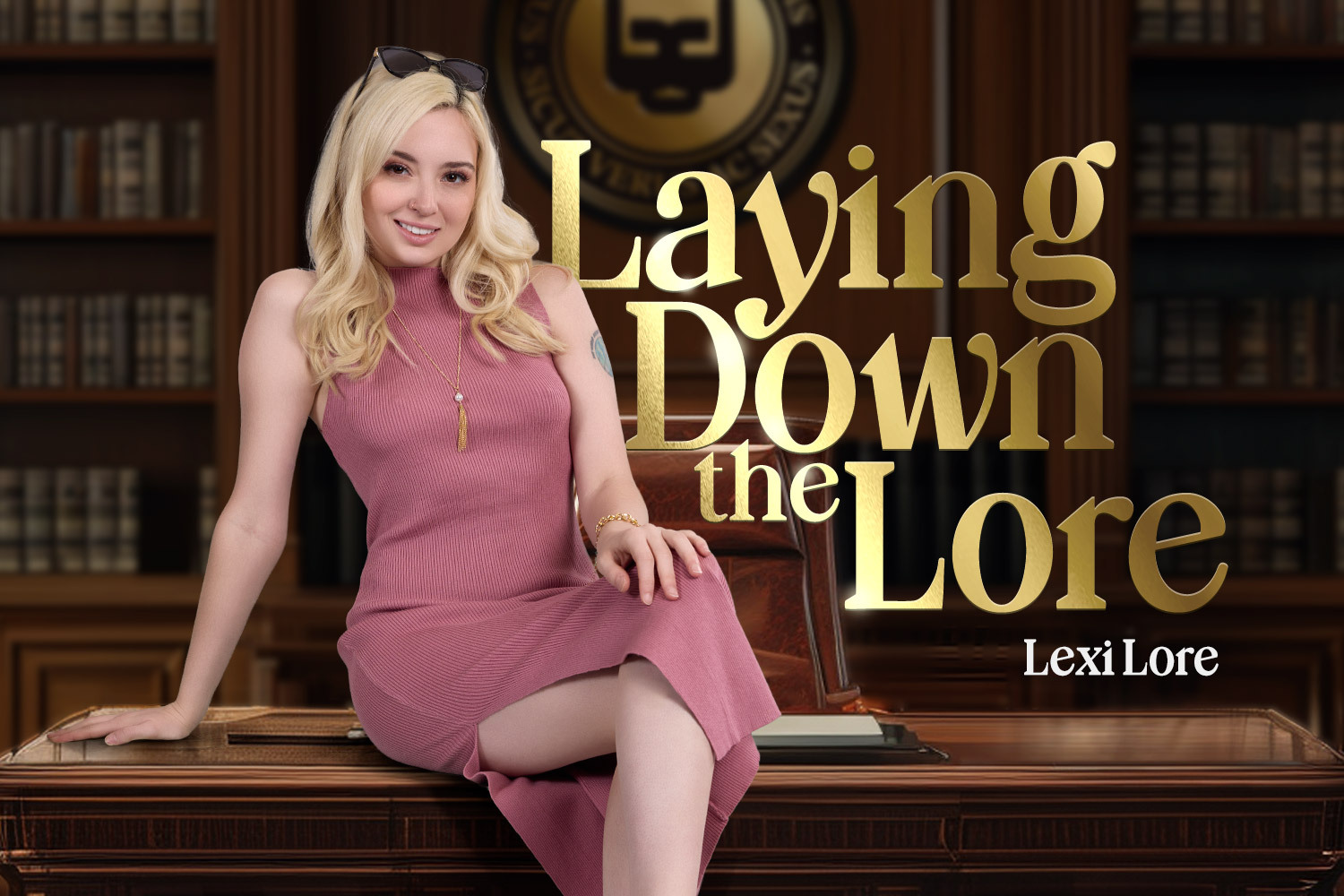 Lexi Lore performs a POV blowjob in a bedroom setting for BadoinkVR in 4K resolution