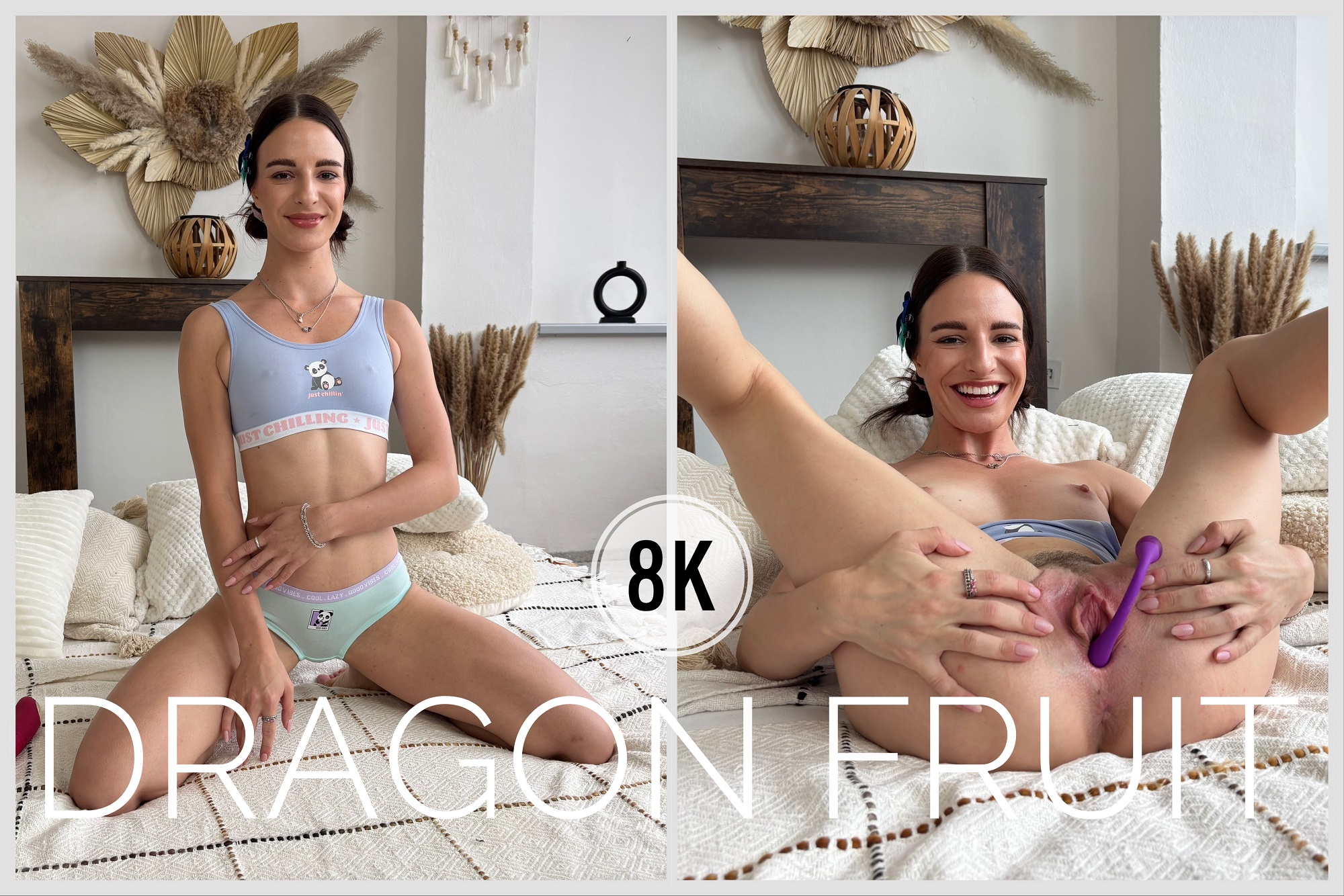 Dragon Fruit masturbates her pussy in a solo POV scene filmed in 4K VR for PS-Porn.