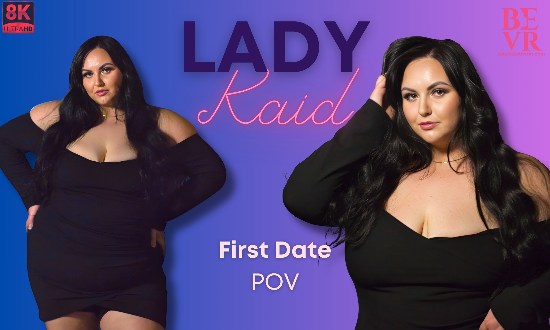 Brunette Lady Kaid acts as a romantic partner in this 4K VR POV scene filmed at 60 frames per second for premium quality.
