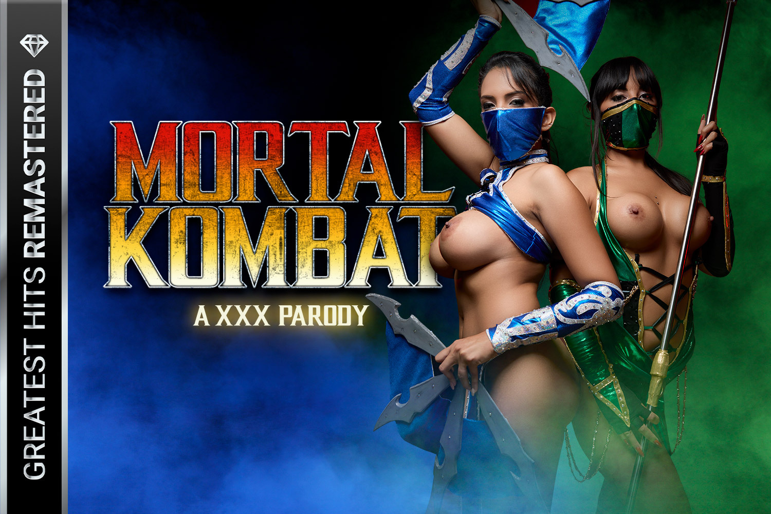 Alba De Silva and Katrina Moreno perform a POV blowjob and titty fuck in this 60 FPS VR parody of Mortal Kombat remastered by VRCosplayX.